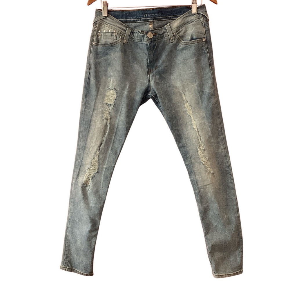 Levi's Boyfriend Skinny Fit Jeans in Classic Blue Women 29